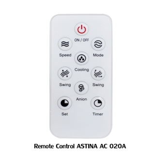 (จัดส่งฟรี) รีโมท ASTINA REMOTE CONTROL (AC 020A) ใช้สำหรับ พัดลมไอเย็น รุ่น AC020A