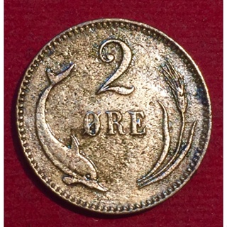 เหรียญเดนมาร์ก/ ปี 1891/ 1 Ore