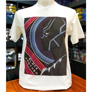 เสื้อยืดMarvel_ลิขสิทธิ์แท้ลายBlackPanther.สีขาว(mvx-064)