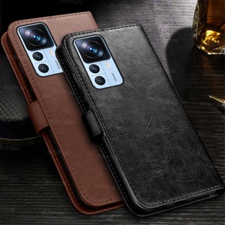 เคสมือถือ แบบหนัง ฝาพับแม่เหล็ก พร้อมกระเป๋าสตางค์ สําหรับ xiaomi 12t pro 6.67 นิ้ว xiaomi xiomi mi 12t mi12t pro 12tpro