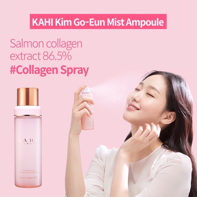 KAHI Wrinkle Bounce Collagen Mist Ampoule 60ml คอลลาเจนสเปรย์เข้มข้น ...