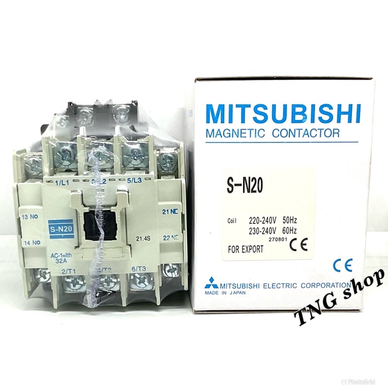 แมกเนติก คอนแทคเตอร์(MAGNETIC CONTACTOR) S-N20 110VAC 220VAC 380VAC ของ ...