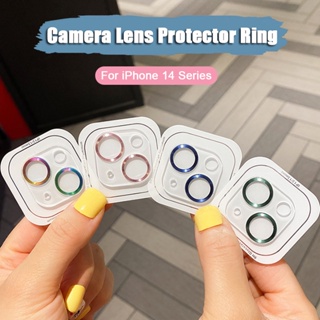 เลนส์กล้องด้านหลัง กระจกนิรภัย ป้องกัน แหวน สําหรับ iPhone 14 Pro Max