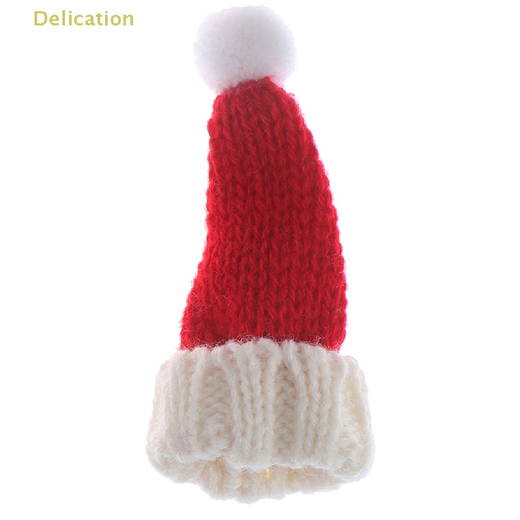 delication-ผ้าพันคอ-หมวกคริสต์มาสจิ๋ว-1-6-1-12-อุปกรณ์เสริม-สําหรับตกแต่งบ้านตุ๊กตา-ของขวัญคริสต์มาส
