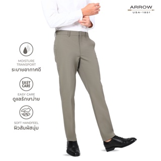 ARROW CHINO กางเกงชิโน่ SORONA เส้นใยคุณภาพสูงช่วยลดโลกร้อน ทรง SMART FIT สีเทา  MSBM917W2CSOV