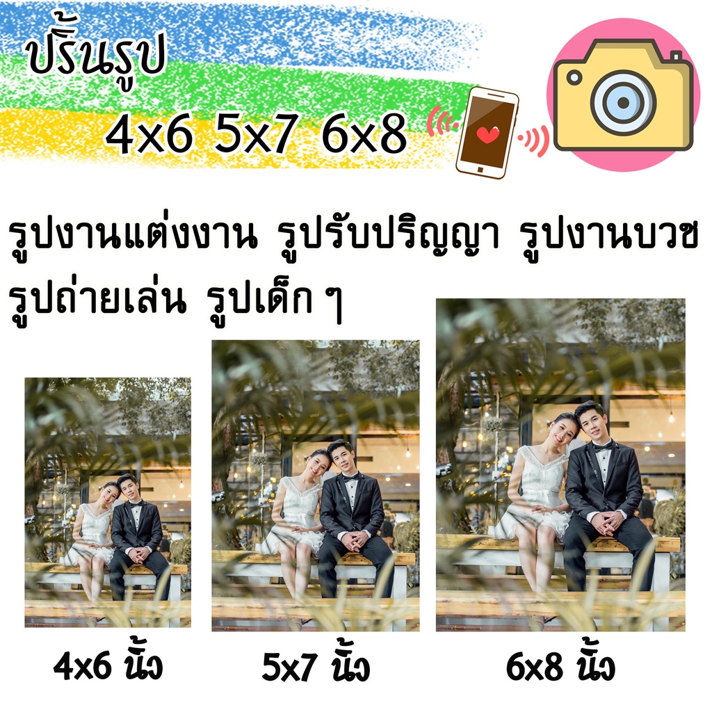 ปริ้นรูปจากมือถือ-กล้อง-4x6-5x7-6x8