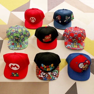 หมวกเบสบอล ปักลาย Super Mario HIP-HOP STUDENT แฟชั่นสําหรับผู้ชายและผู้หญิง