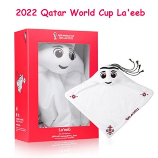 ของที่ระลึก ตุ๊กตานุ่ม รูปการ์ตูน Authenti Qatar 2022World Cup la'eeb น่ารัก