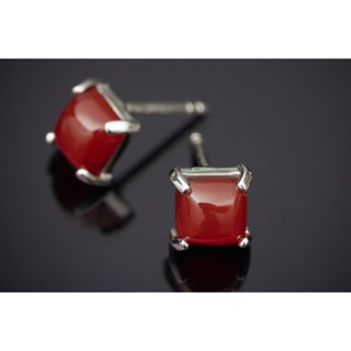 AR-Kang Collection***ต่างหูCarnelian (เงินแท้92.5%)