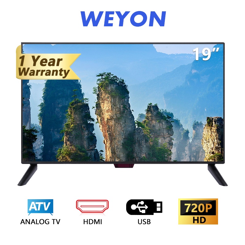 ภาพหน้าปกสินค้าWEYON ทีวี 19นิ้ว มัลติฟังก์ชั่ HD Ready LED TV (รุ่น W19-2ทีวีจอแบน) 19'' โทรทัศน์ ทีวี