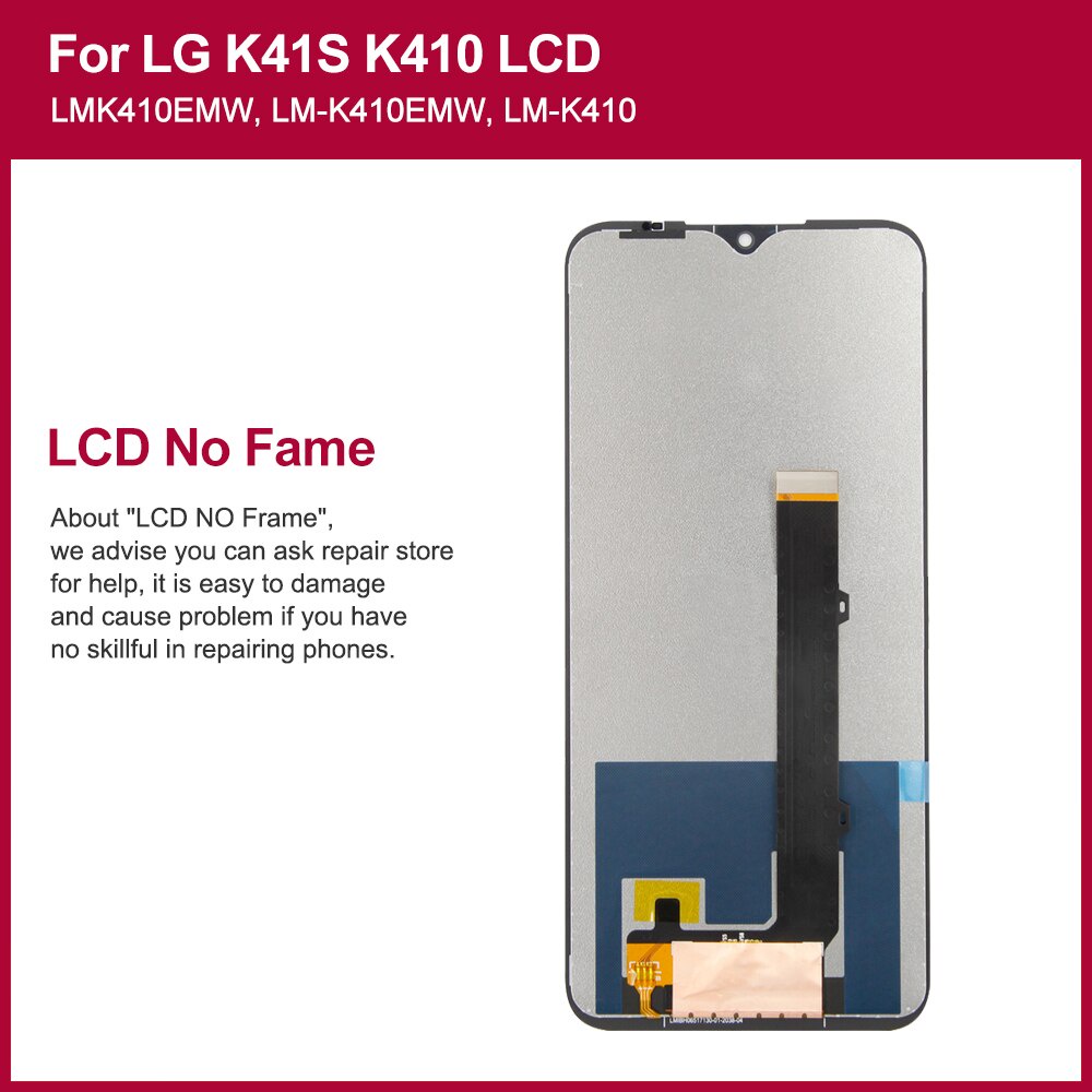 6-55-amp-quot-อะไหล่หน้าจอสัมผัส-lcd-พร้อมกรอบ-แบบเปลี่ยน-สําหรับ-lg-k41s-lg-k41s-k410