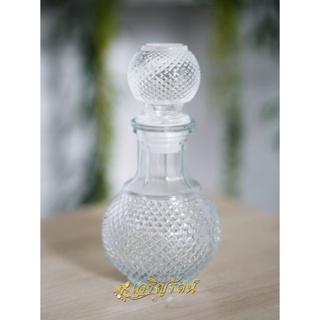 พร้อมส่งจากไทย ขวดแก้ว ขวดน้ำหอม พร้อมจุกปิด ลายสวยงาม 250ml