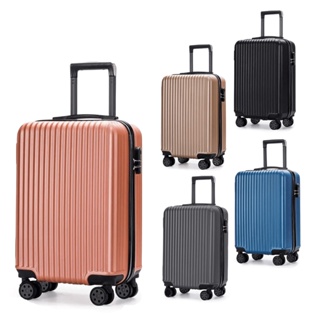 Luggage กระเป๋าเดินทาง วัสดุ ABS แข็งแรง ทนทาน กระเป๋าเดินทางล้อลาก มีระบบล็อครหัสนิรภัย 20นิ้ว - 24 นิ้ว รุ่น T002