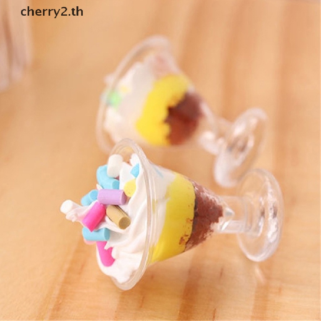 cherry2-โมเดลแก้วไอศกรีมจิ๋ว-1-12-สําหรับตกแต่งบ้านตุ๊กตา-1-ชิ้น