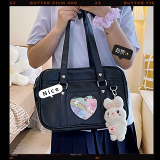 🌸 กระเป๋าสะพายข้าง 🌸 กระเป๋าสะพายวิทยาลัยญี่ปุ่นหวานสาวนุ่มนักเรียนเดินทางสองมิติต้นฉบับ jk เครื่องแบบผูกกระเป๋า dk น่