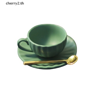 [cherry2] โมเดลแก้วกาแฟ ช้อนซอสกาแฟ เฟอร์นิเจอร์ ขนาดเล็ก สําหรับบ้านตุ๊กตา 1:12 DIY 3 ชิ้น ต่อชุด