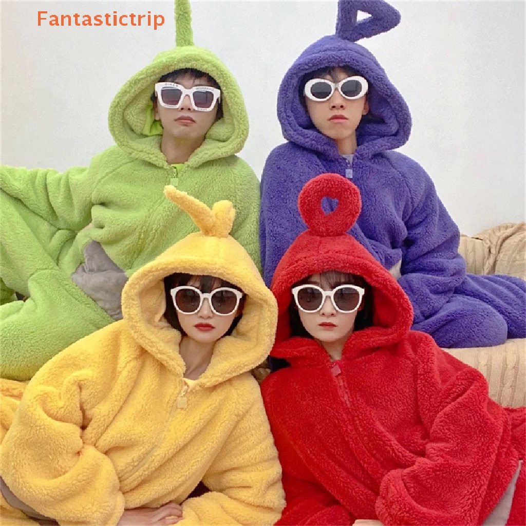 fantastictrip-ชุดนอน-จั๊มสูท-ลายเทเลทับบี้-สําหรับผู้ใหญ่-ทุกเพศ-ทุกวัย