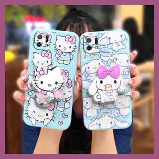 ins Simplicity Phone Case For OPPO A16K cute phone case Skin feel silicone Cartoon Liquid silicone shell quicksand