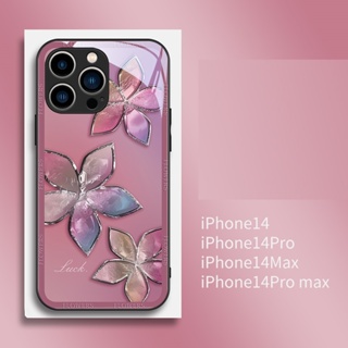 Dmy เคสกระจกนิรภัย หรูหรา สําหรับ iphone 14 plus 13 pro max 12 mini 11 8 plus XS max X XR 7 plus 6 6s