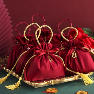Wedding wedding candy bag portable bag wholesale velvet gift bag engagement partner gift  For wedding Decoration