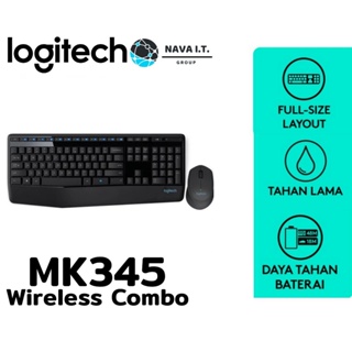 ภาพหน้าปกสินค้า⚡️ส่งด่วนใน1ชม.ทักแชท⚡️ LOGITECH Wireless Combo MK345 Thai คีย์บอร์ดไร้สาย รับประกันศูนย์ 1 ปี ที่เกี่ยวข้อง