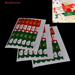 Buildvictor สติกเกอร์ฉลาก ลายซานต้าครอส สําหรับตกแต่งสมุดภาพ การ์ด DIY 36 ชิ้น TH
