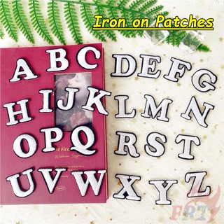 1 ชิ้น ❣️ แผ่นแพทช์เหล็ก ลายตัวอักษรภาษาอังกฤษ ❣️ แพทช์เย็บปักถักร้อยตัวอักษร Diy เหล็กในการเย็บบนแพทช์ตรา