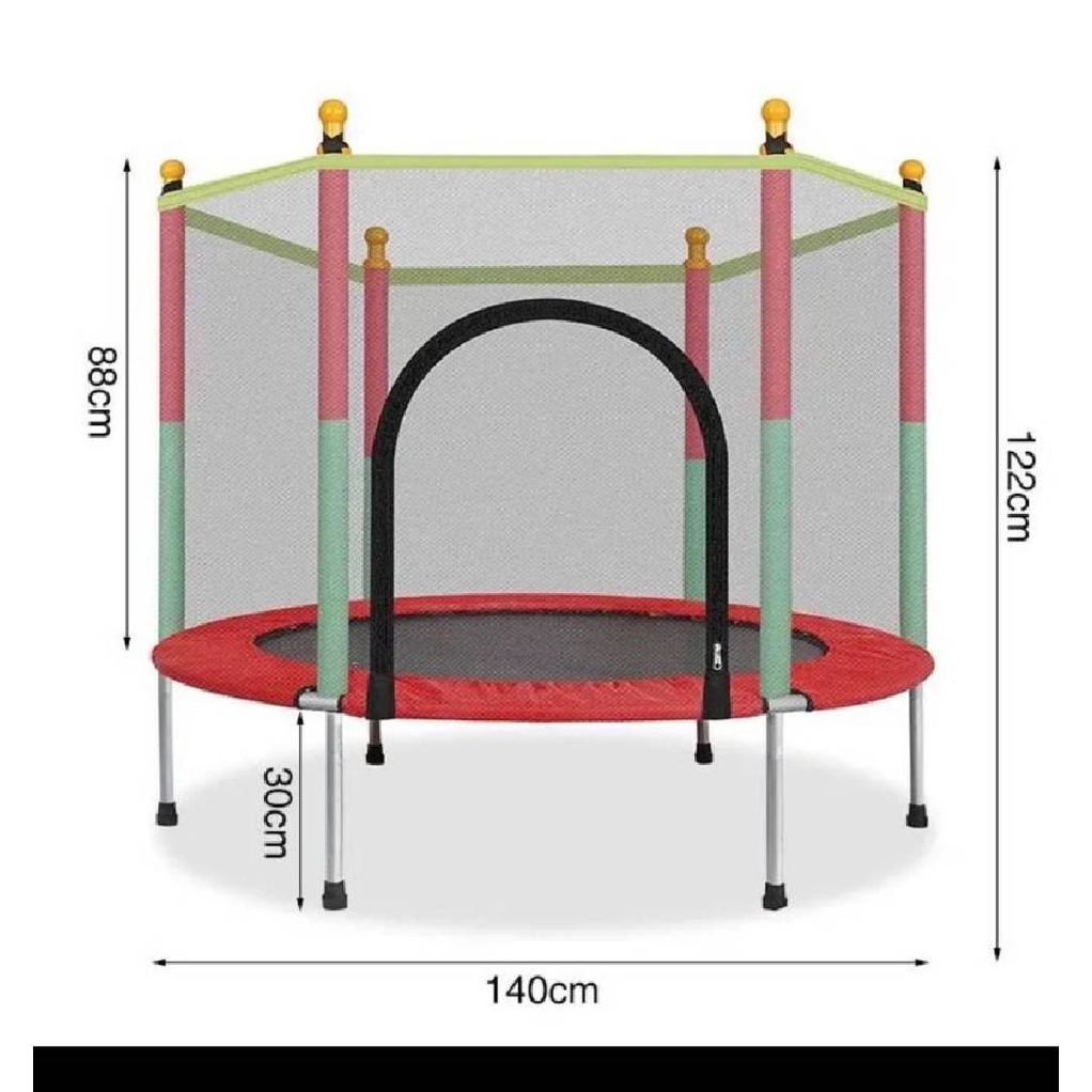 แทมโพลีน-แทรมโพลีน-เตียงกระโดด-แทรมโพลีนสำหรับเด็ก-red-trampoline