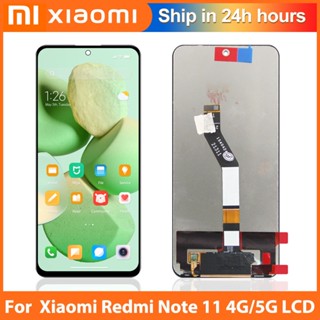 หน้าจอ LCD สําหรับ Xiaomi Redmi Note 11 4G 21121119แผงหน้าจอสัมผัสดิจิทัล สําหรับ Redmi Note 11 5G 21091116Ac