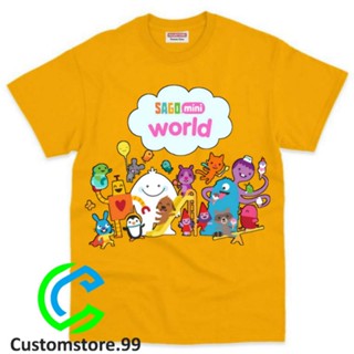 ใหม่ล่าสุด เสื้อยืดเด็ก SAGO MINI WORLD วัสดุพรีเมี่ยม