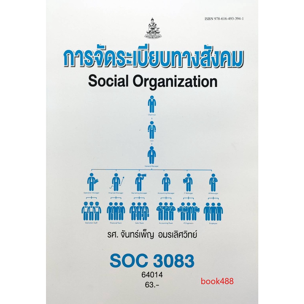 ตำราเรียน-ม-ราม-soc3083-so383-64014-การจัดระเบียบทางสังคม-หนังสือเรียน-ม-ราม-หนังสือ-หนังสือรามคำแหง