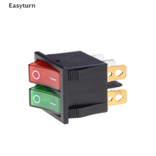 Easyturn สวิตช์เปิด ปิด 6 พิน SPST 16A 250V AC 20A 125V AC ET สีแดง สีเขียว สําหรับเรือ