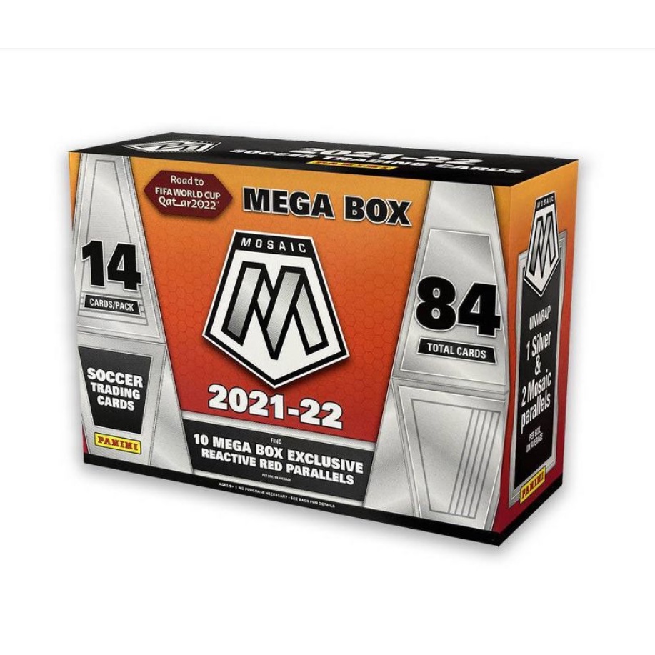 การ์ดสะสมฟุตบอล 2021-22 Panini Mosaic Road to FIFA World Cup Mega Box ...