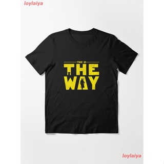 Retro This Is The Way Yellow Mando And The Baby Essential T-Shirt เสื้อยืดผู้ชาย ลายการ์ตูนพิมพ์ลายเสื้อลายการ์ตูนผู้หญิ