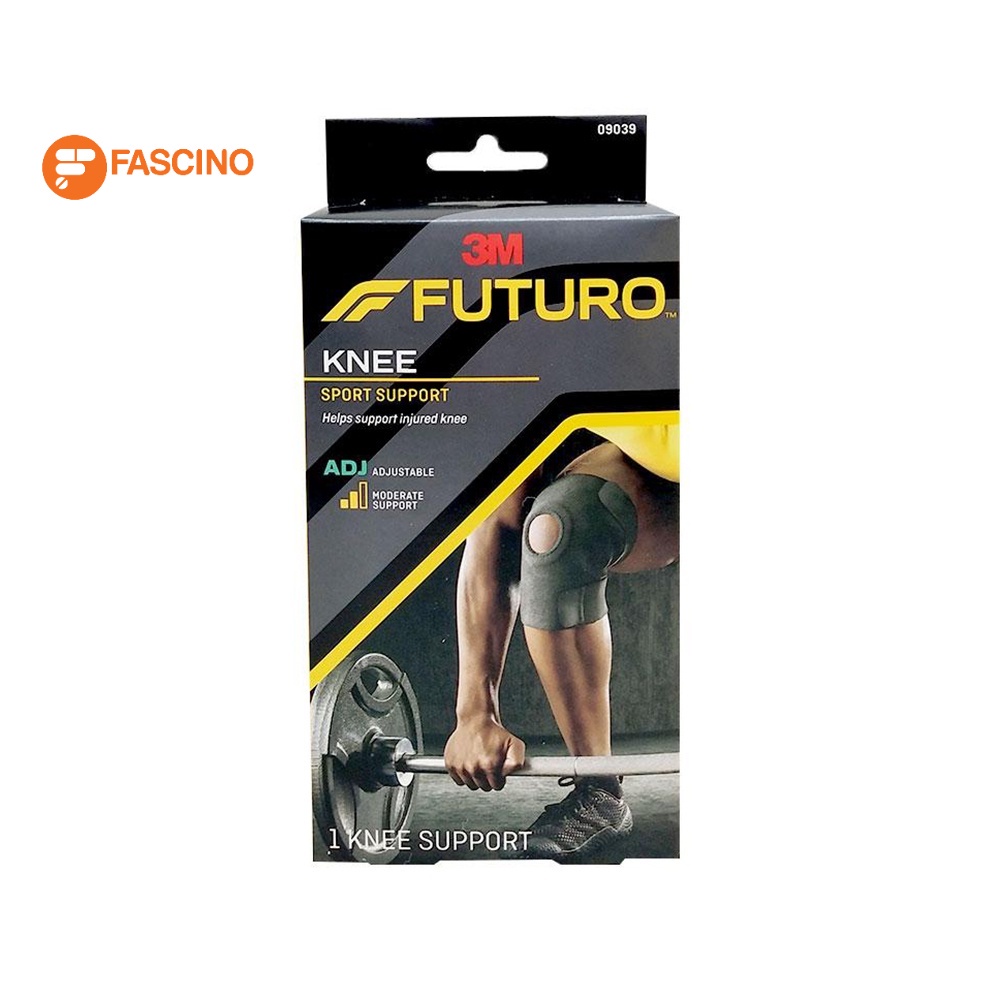 futuro-ฟูทูโร่-พยุงเข่า-ปรับระดับได้-สีดำ-ขนาด-free-size-บรรเทาอาการปวดบวมของเข่า-sport-adjustable-knee-support