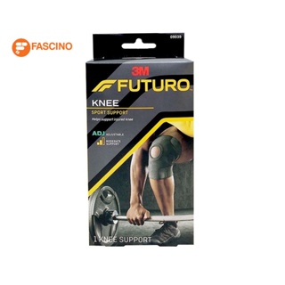 Futuro ฟูทูโร่ พยุงเข่า ปรับระดับได้ สีดำ ขนาด Free Size บรรเทาอาการปวดบวมของเข่า Sport Adjustable Knee Support