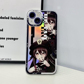 Genshin impact Hutao เคสโทรศัพท์มือถือ แบบใส ลายเกมส์ สองมิติ สําหรับ iPhone 14 13 12 11 pro promax x xs xsmax xr 7 8 plus