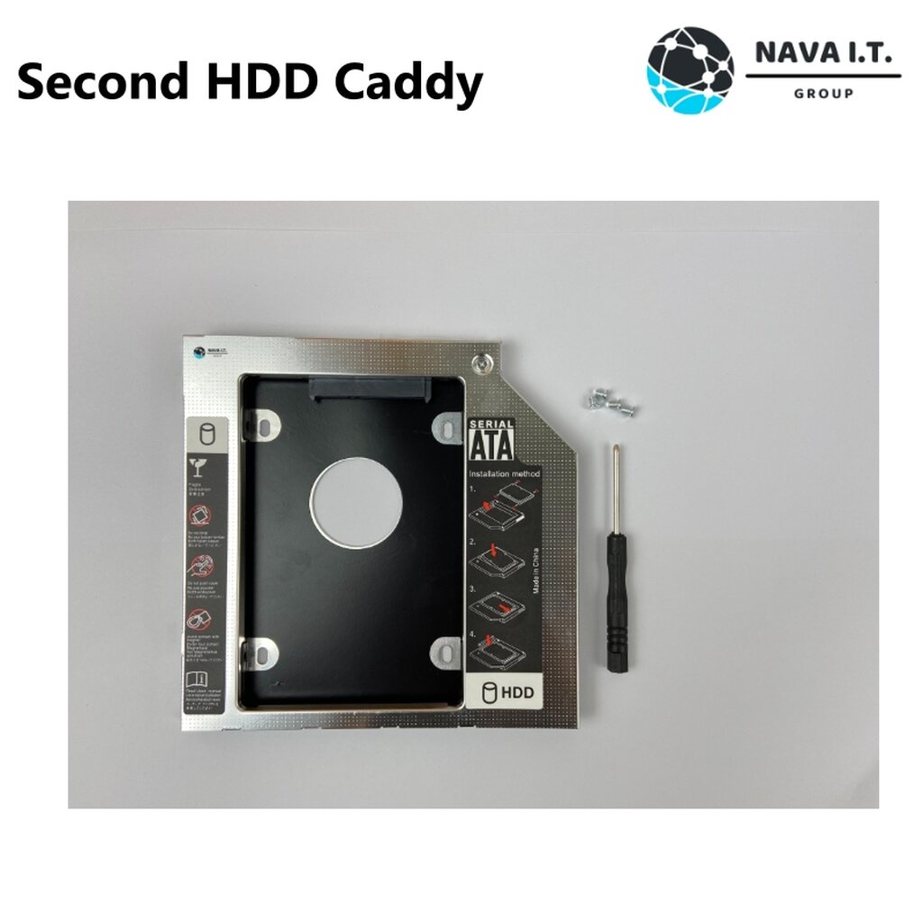 ภาพสินค้า️กรุงเทพฯด่วน1ชั่วโมง ️ NAVA IT ถาดแปลง SECOND HDD CADDY 9/9.5/12.7MM BRACKET DVD-ROM CD OPTICAL BAY TRAY ประกัน 1 ปี จากร้าน nava.it บน Shopee ภาพที่ 4