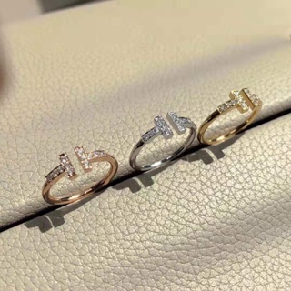【XINYIA】2023 เกาหลี แหวนเพชรเต็มรูปแบบ แบบเปิด ชุบทอง แฟชั่นสําหรับผู้หญิง