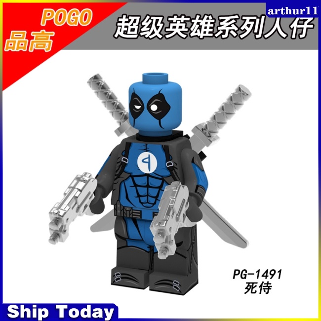 บล็อกตัวต่อเลโก้-หุ่นยนต์-avengers-spiderman-deadpool-harley-quinn-ขนาดเล็ก-ของเล่นสําหรับเด็ก