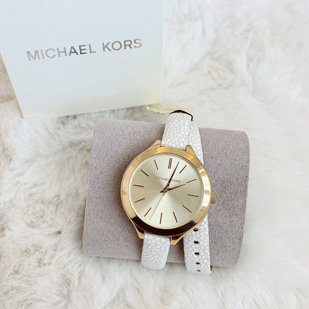 นาฬิกา-michael-kors-watch-strap-mk2477-white-leather