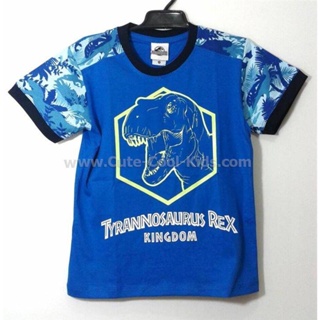 TSB-826 เสื้อยืดเด็กผู้ชาย ไดโนเสาร์ สีน้ำเงิน Size-110 (4-5Y)