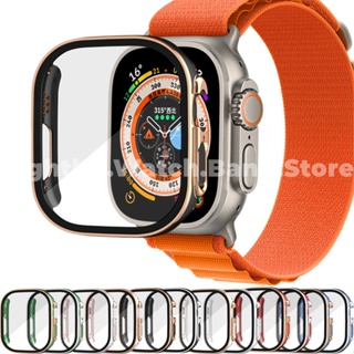 เคสป้องกันหน้าจอ สําหรับ Apple Watch Series Ultra 8 7 6 SE 5 4 3 2 1 iWatch ขนาด 49 มม. 41 มม. 45 มม. 44 มม. 42 มม. 40 มม. 38 มม.