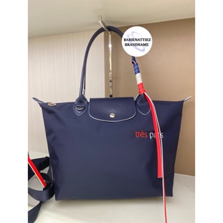 💥BEST SELLER💥(แท้100% จากKingPower) Longchamp Test Paris Tote Size (S)Long สี Marine (กรุณาสอบถามก่อนสั่งชื้อค่ะ)