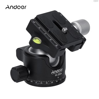 Andoer H-35A อะแดปเตอร์ขาตั้งกล้อง โลหะผสมอลูมิเนียม 15 กก. 33 ปอนด์