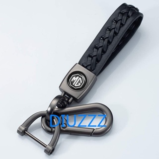 หนังแกะนุ่ม แฟชั่น พวงกุญแจ ผู้หญิง ผู้ชาย หัวเข็มขัดโลหะ พวงกุญแจรถ ที่ใส่พวงกุญแจ fob สําหรับ MG