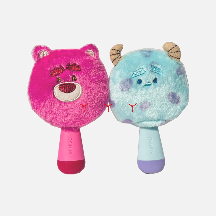 miniso-miniso-premium-pixar-strawberry-bear-winnie-the-pooh-sullivan-furry-carnival-หวีนวดถุงลมนิรภัย-แบบพกพา-ขนาดเล็ก