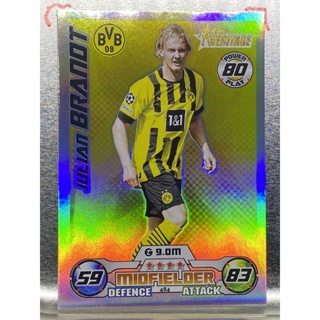 การ์ดนักฟุตบอล Julian Brandt 2022/23 การ์ดสะสม Borussia Dortmund การ์ดนักเตะ ดอร์ทมุนด์