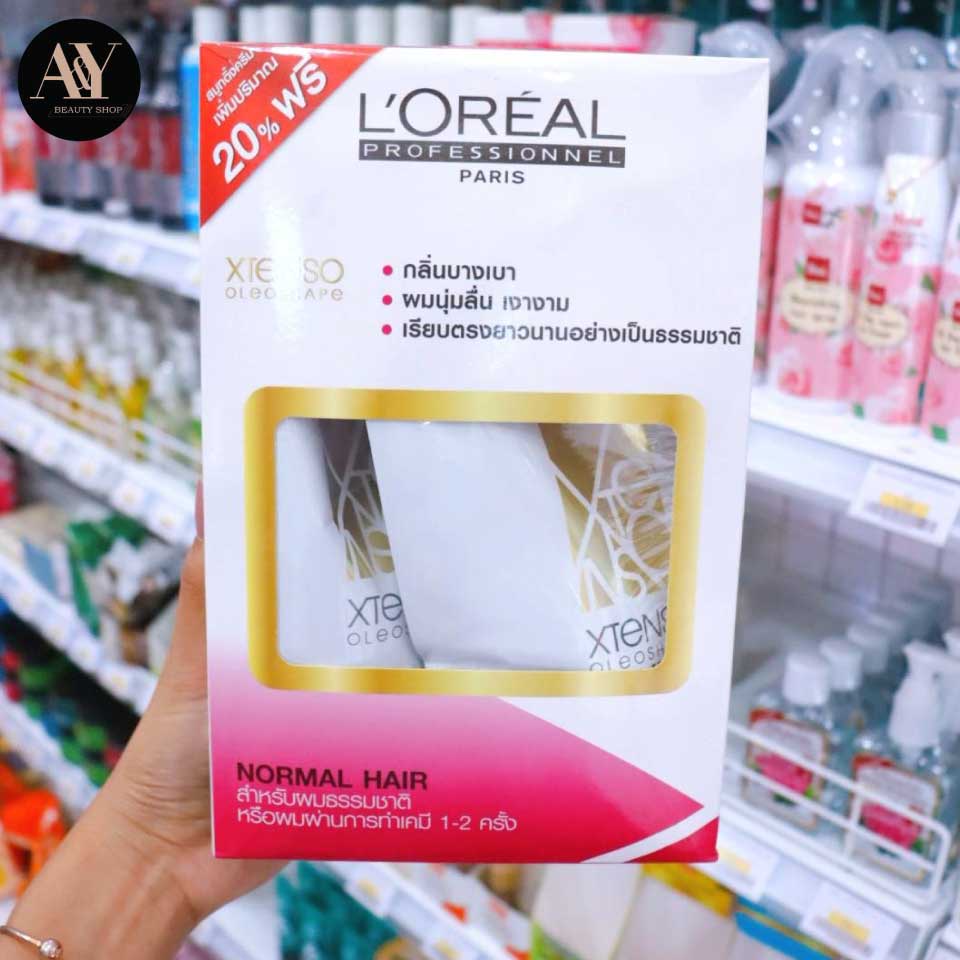 loreal-x-tenso-ครีมยืดผมลอรีอัล-normal-hair-สีชมพูสำหรับผมธรรมชาติแข็งแรงหรือผ่านเคมี-1-2-ครั้ง-400มล