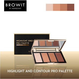 BROWIT BY NONGCHAT Highlight And Contour Pro Palette พาเลทไฮไลท์และคอนทัวร์ น้องฉัตร